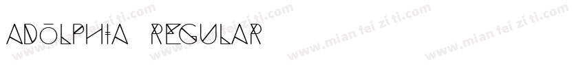 Adolphia Regular字体转换